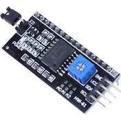 تصویر ماژول راه‌انداز LCD کاراکتری با رابط I2C ماژول درایور I2C مخصوص نمایشگرهای کاراکتری 2×16 و 2×20