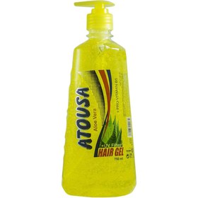 تصویر ژل مو آتوسا (Atousa) مدل Aloe vera رنگ زرد حجم 750 میلی‌ لیتر ژل مو