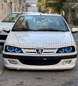 تصویر چراغ جلو اسپرت پژو طرح i8 آیس بلو 