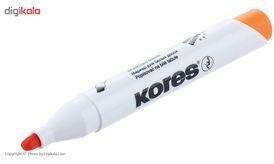 تصویر ماژیک وایت برد کورس مدل XW1 بسته 6 عددی Kores XW1 whiteboard marker 6Colors Package