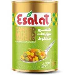 تصویر کنسرو سبزی مخلوط 380 گرمی با درب کلیدی 