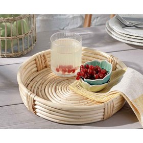 تصویر سینی حصیری انگلیش هوم مدل Shine ENGLISH HOME Shine Wicker tray