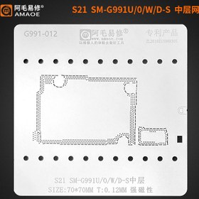 تصویر S21 G991U شابلون طبقات سامسونگ 