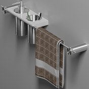 تصویر شلف حمام آویز حوله مدل ROUND 