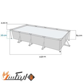 تصویر استخر فریمی 4 متری با پمپ تصفیه آب 28274