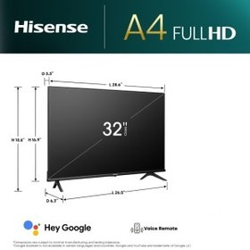 تصویر تلویزیون هایسنس مدل A4K سایز ۳۲ اینچ LED Ultra HD 4K 