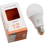 تصویر لامپ 12 وات آفتابی نمانور مدل LED پایه E27 در بسته بندی 10 عددی - مهتابی ا 12w namanoor 12w namanoor