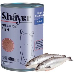 تصویر کنسرو گربه شایر پته ای طعم گوشت 400 گرم Shayer Beef Pate Food For Cats 400g