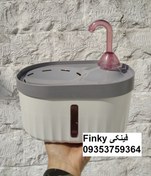 تصویر آبخوری برقی اتومات (اتوماتیک) گربه و سگ و انواع پت حیوانات خانگی طرح فواره با موتور چراغ 