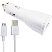 تصویر شارژر فندکی سامسونگ با کابل فست شارژ 15 وات Samsung lighter charger