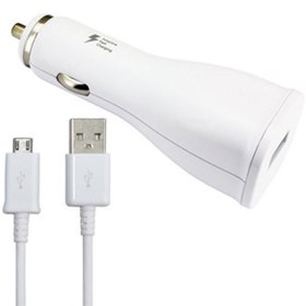 تصویر شارژر فندکی سامسونگ با کابل فست شارژ 15 وات Samsung lighter charger