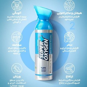 تصویر کپسول اکسیژن تنفسی برند super oxygen 