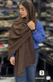 تصویر شال موهر وارداتی قهوه ای - ۳ Shal moher varedati ghahvei