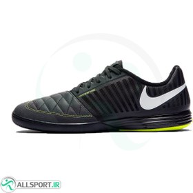 تصویر کفش فوتسال نایک لونارگتو طرح اصلی Nike Lunar Gato II IC Black 