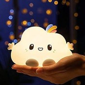 تصویر چراغ خواب فانتزی سیلیکونی مدل ابر Fantasy night light with cloud design