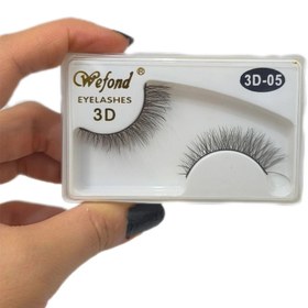 تصویر مژه مصنوعی جفتی کامل جیلوس وی فند Wefond - 02 Wefond EYELASHES