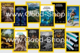 تصویر مجموعه 12 جلدی مجله خارجی National Geographic USA 2024 