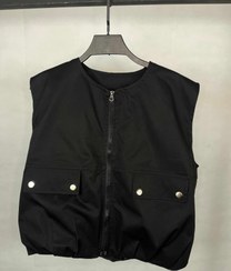 تصویر وست کتان - مشكي 