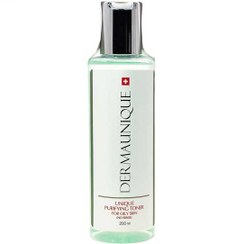 تصویر تونر پاک کننده صورت مناسب پوست چرب درمایونیک 200 میلی لیتر UNIQUE PURIFYING TONER FOR OILY SKIN 200ML DERMAUNIQUE