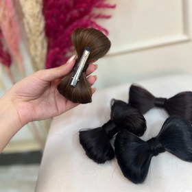 تصویر پاپیون مویی گیره ای - رنگ 