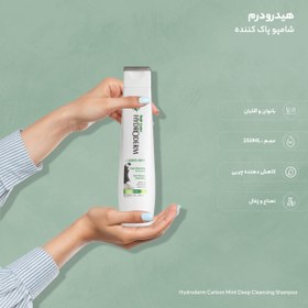 تصویر شامپو پاک کننده هیدرودرم مدل Carbon Mint مناسب موهای چرب حجم 250 میلی لیتر 