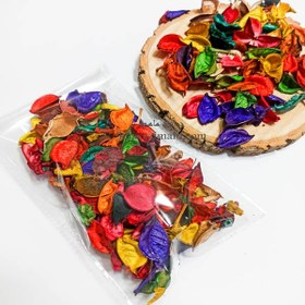 تصویر گلبرگ خشک شده رنگی 