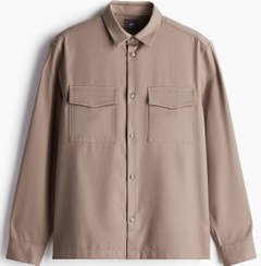 تصویر پیراهن کار با فیت معمولی برند H&M Regular Fit Utility Overshirt