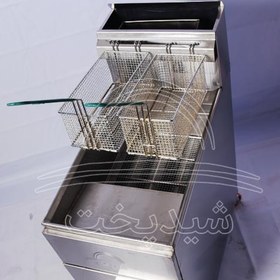 تصویر سرخ کن صنعتی شیدپخت دو سبد ۱۰ کیلویی طرح امپریال 