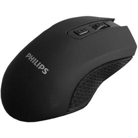 تصویر موس بی سیم PHILIPS مدل H10 - مشکی Wireless mouse PHILIPS model H10