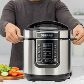 تصویر مولتی کوکر جی پاس مدل GMC35039UK Multi Cooker With LED Disply - 3L