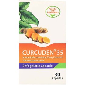 تصویر کپسول نرم کورکدن 35 نانو دارو البرز 50 عدد Alborz Nanomed Tech Curcuden 35 50 Softgels