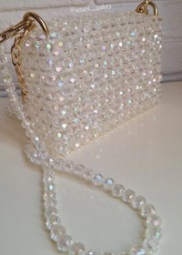 تصویر کیف مرواریدی سیندرلا دست‌ساز Pearl bag