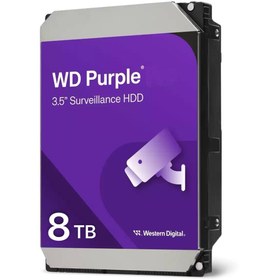 تصویر هارددیسک اینترنال وسترن دیجیتال مدل Purple WD80PURZ ظرفیت 8 ترابایت 