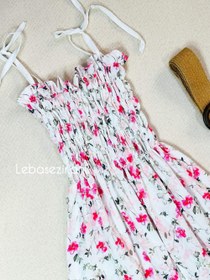 تصویر پیراهن ساحلی طرح گل 