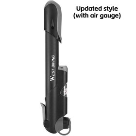 تصویر پمپ دستی مینی برند west biking Mini Hand Pump, Compact And Portable Bicycle Pump, Lightweight And Durable Cycling Air Pump Ball, Sturdy Bike Tire Inflator For