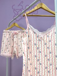 تصویر ست تاپ و شلوارک نخ‌پنبه 30611