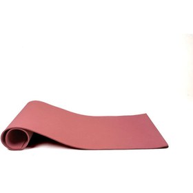 تصویر ست یوگا صورتی مت فومی + جوراب یوگا جلو بسته + دستکش یوگا + کش یوگا هشت کاره