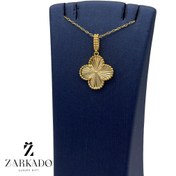 تصویر پلاک طلا ونکلیف تراشدار سایز ۴ کد P22410 