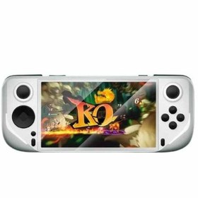 تصویر کنسول بازی دستی E6 Handheld Game Console 5 Inch IPS screen Portable Retro Player 64GB White 