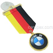 تصویر آویز پرچم و مدال بی ام و BMW آلمان 