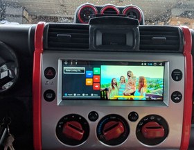 تصویر GPS ناوبری اندروید با صفحه نمایش 10.25 اینچی برای تویوتا FJ Cruiser 2007-2017 