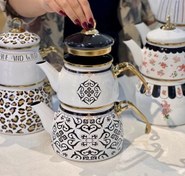 تصویر کتری قوری لعابی طرحدار آجار ACAR-XAP-09101 