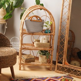 تصویر استند حصیری ۳ طبقه ماه بانو 