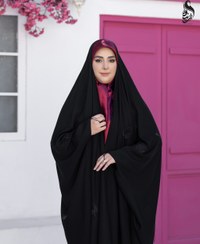 تصویر چادر گلدوزی برگ قلبی پخش 