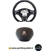 تصویر غربیلک فرمان سایپا دی کات بدون دکمه مناسب ساینا و کوییک 