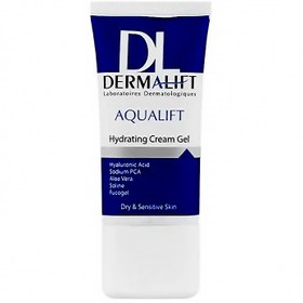 تصویر ژل کرم آبرسان پوست های خشک و حساس آکوالیفت درمالیفت حجم 50 میلی لیتر Dermalift Aqualift Dry and Sensitive Skin Hydrating Gel Cream 50ml