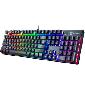 تصویر کیبورد مخصوص بازی اونیکوما مدل G27 RGB Onikoma G27 RGB gaming keyboard