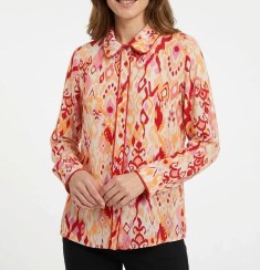 تصویر شومیز زنانه برنس Bornos کد 30102‏ - نارنجی‏ - 46 