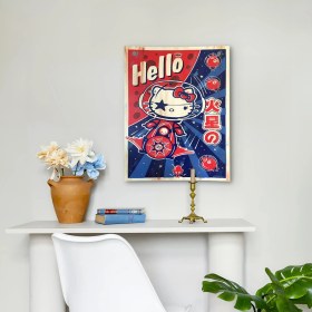 تصویر بکدراپ طرح هلو کیتی 