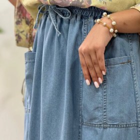 تصویر دامن جین کاغذی 